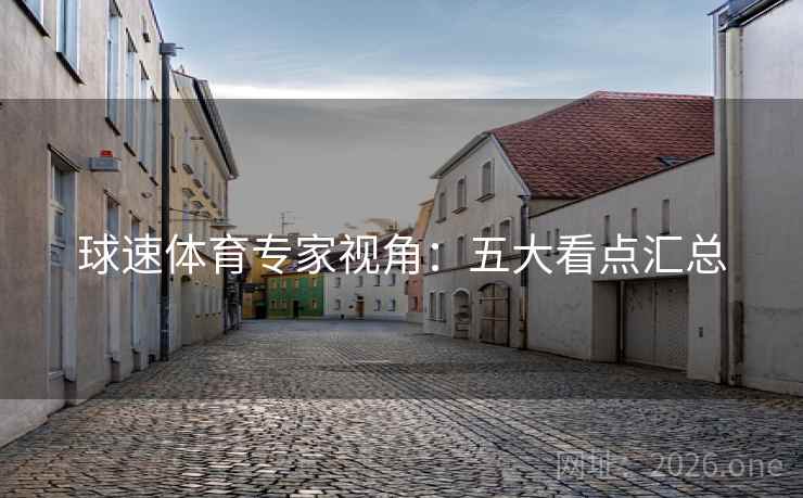 球速体育专家视角：五大看点汇总