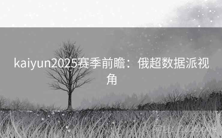kaiyun2025赛季前瞻：俄超数据派视角