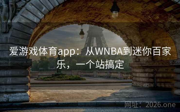 爱游戏体育app：从WNBA到迷你百家乐，一个站搞定